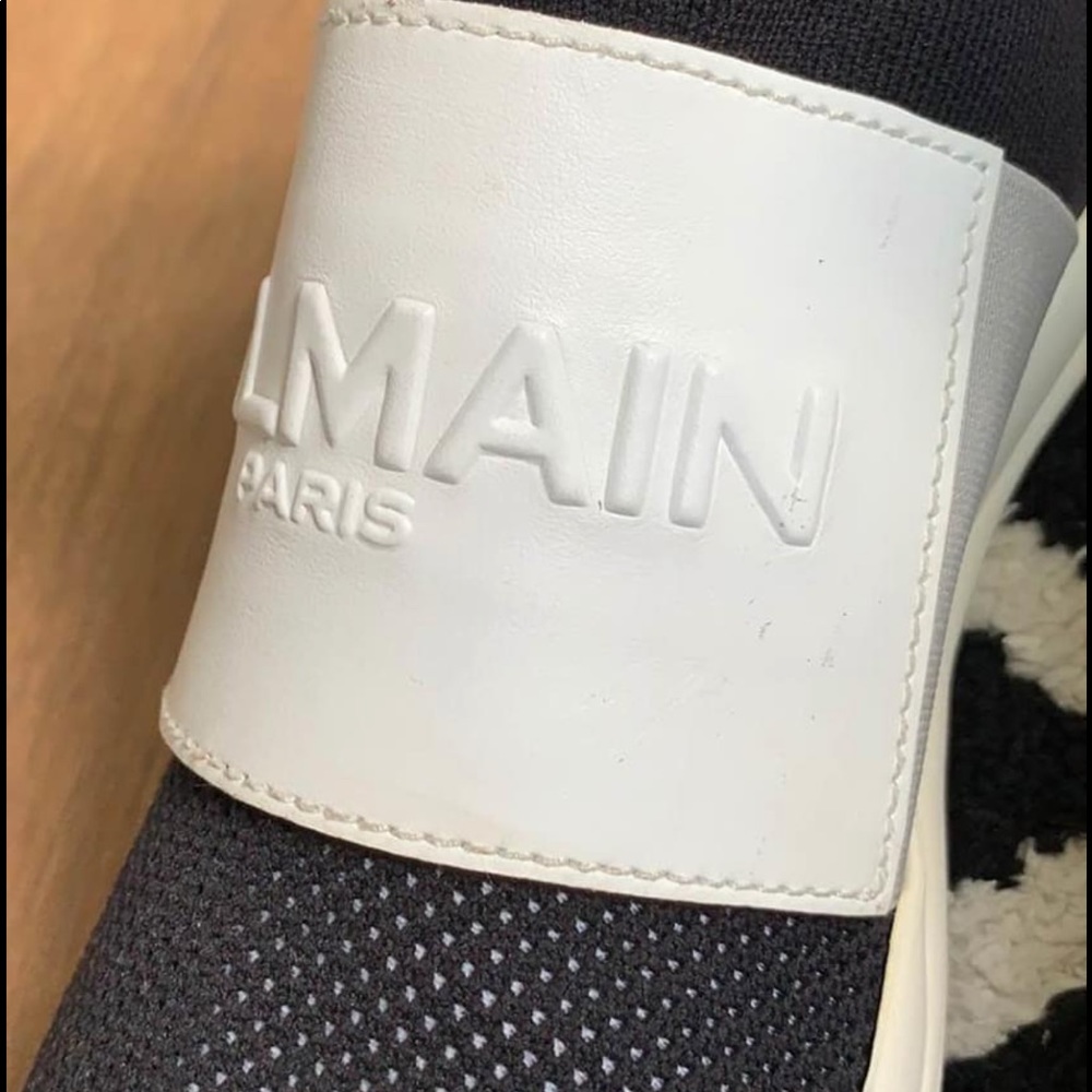 WORN ONCE BALMAIN Sneakers (s 8) with box!!! - Picture 8 of 14